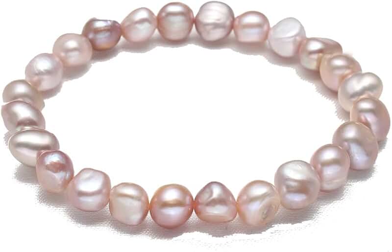 Handmade Women's Beaded Pearl Bracelet in Multiple Colors