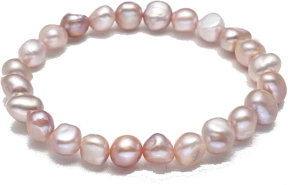 Handmade Women's Beaded Pearl Bracelet in Multiple Colors