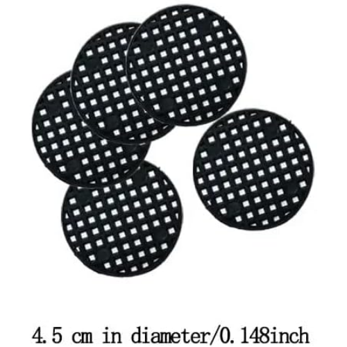 MODAIO-30/PCS Flower Pot Gasket, Mesh Pad, Fleshy Flower Pot, Leakproof Soil Pad, Round Plastic Breathable Mesh Pad, Small, Medium and Large Flower Pot, Mesh Pad-Black
