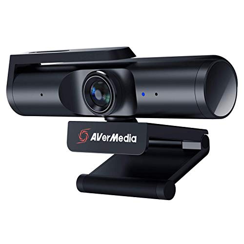 Live Streamer CAM 513-4K 30 fps UHD, Ultra Wide Angle Webcam with Fixed-Focus Glass Lens, for Indoor Lighting, Works with OBS, Zoom, Black