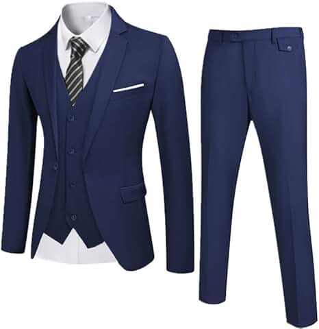 Men's 3-Piece Slim Fit Wedding Suit Set
