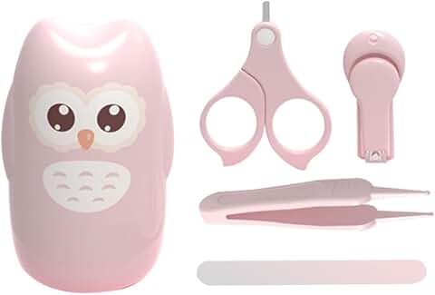 Portable Nail Care Kit with Owl Design for Newborns