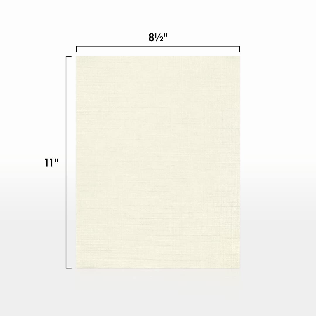 Letter Size Natural Linen Paper, 80lb, 500 Sheets