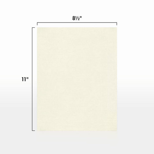 Letter Size Natural Linen Paper, 80lb, 500 Sheets