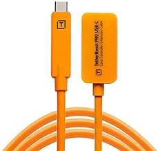 High-Visibility Orange USB-C Extension Cable