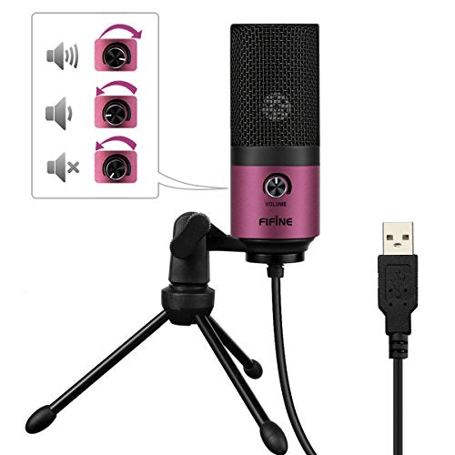 USB Podcast Condenser Microphone Recording On Laptop, No Need Sound Card Interface and Phantom Power-K669
