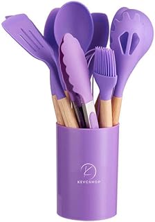 12-Piece Silicone Kitchen Utensil Set with Holder