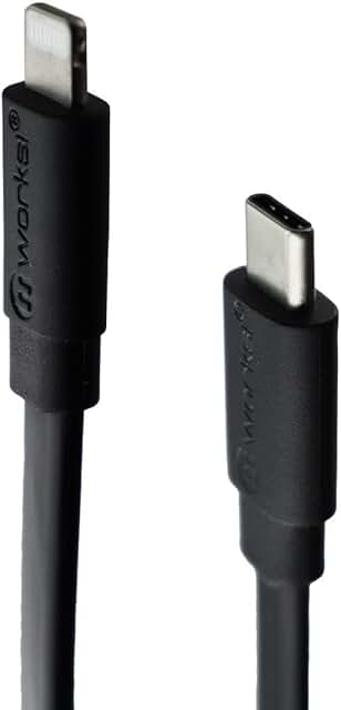 Flat USB-C to Lightning Cable for iPhone and iPad