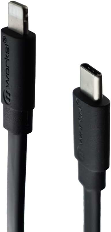 Flat USB-C to Lightning Cable for iPhone and iPad