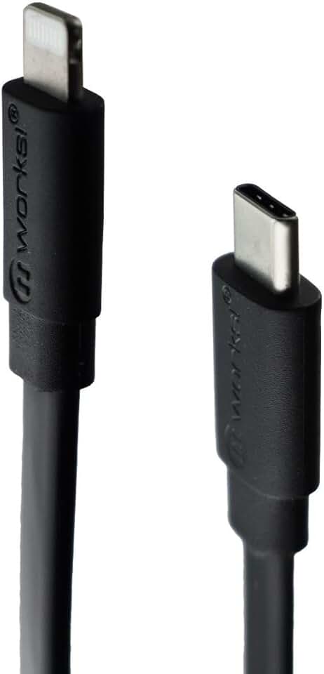 Flat USB-C to Lightning Cable for iPhone and iPad