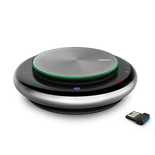 Bluetooth Speakerphone Conference Microphone Teams CP700 USB Speaker Full Duplex Noise Reduction Algorithm Home Office 360 Voice Pickup (CP900, with Dongle)
