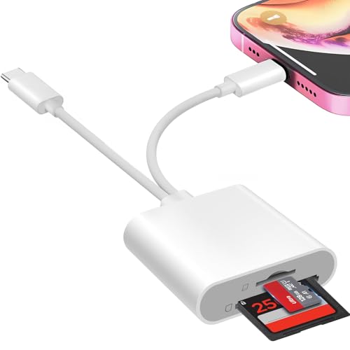 Dual Interface SD and TF Card Reader for iPhone and MacBook