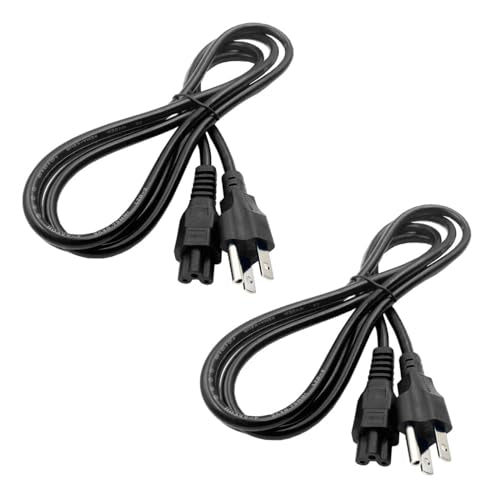 2 Pack Universal 3-Prong Laptop Power Cables