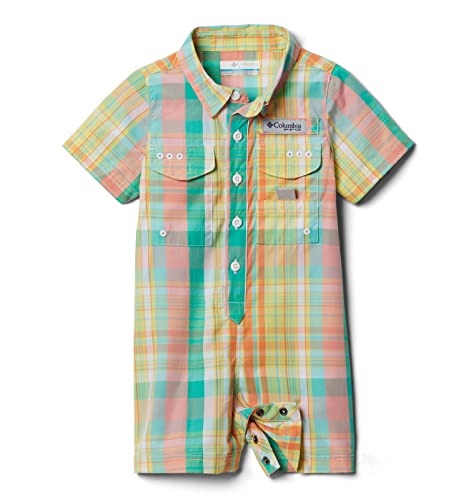 Baby Bonehead Romper, Sorbet Mid Day Madras, 3/6