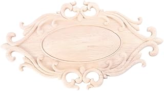 Decorative Wooden Oval Onlay for Furniture and Crafts
