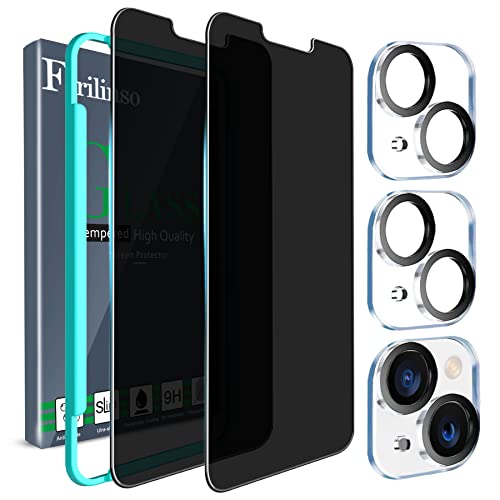iPhone 13 and 14 privacy screen protector 2 pack