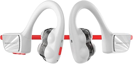 Wireless open ear headphones with microphone and 8-hour playtime