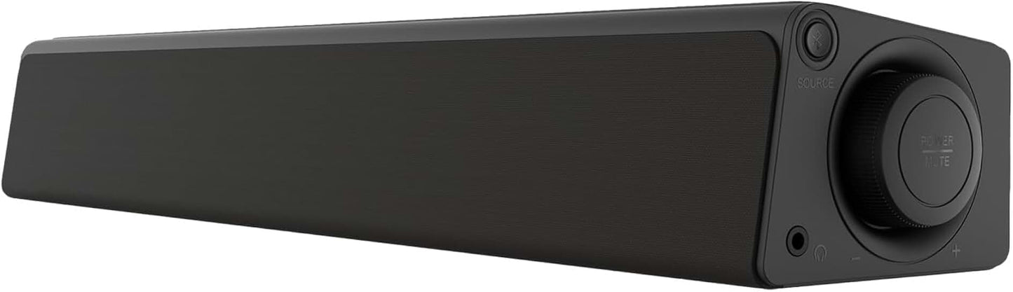 Mini Under-Monitor Soundbar with Bluetooth and USB