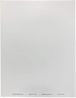 White Printable Perforated Nameplate Inserts, 8" x 2"
