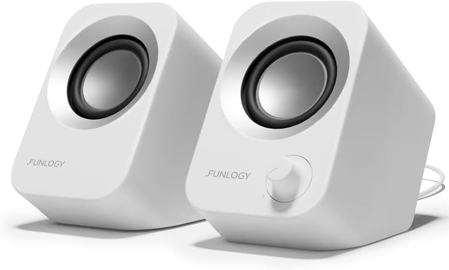 14W USB Stereo PC Speakers with Tilt and Volume Control