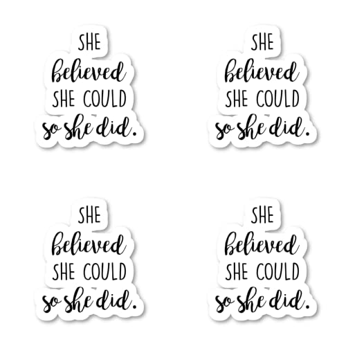 Inspirational Quote Stickers for Laptop, Phone, Tablet