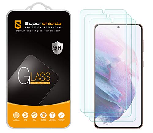 (3 Pack) Designed for Samsung Galaxy (S21 Plus 5G) Tempered Glass Screen Protector, Anti Scratch, Bubble Free