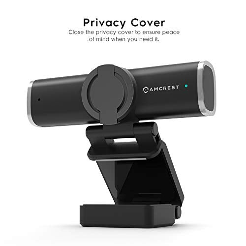 1080P Webcam with Microphone for Desktop, Web Cam Computer Camera, Streaming HD USB Web Camera for Laptop & PC with Privacy Cover, Wide Angle Lens, Superior Low Light (AWC195-B)