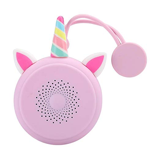 Bluetooth Speaker, Waterproof Mini Bluetooth 5.0 Portable HI-FI Pink Cute Wireless Speaker Compatible with Universal Smartphones/ Desktop/ Laptop/ Tablets/ MP3 Devices, Gift for Girls Women