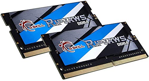 RipJaws Series 32GB (2 x 16GB) 260-Pin SO-DIMM PC4-25600 DDR4 3200 CL22-22-22-52 1.20V Dual Channel Memory Model F4-3200C22D-32GRS