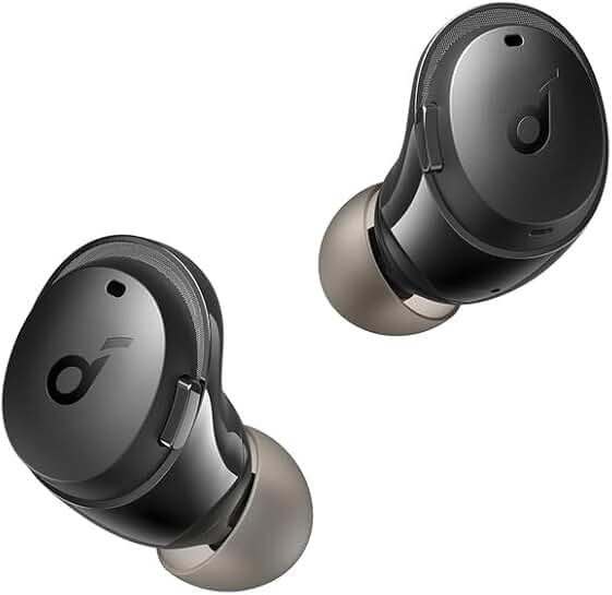 Wireless Noise Cancelling Earbuds, IPX5 Waterproof, Black
