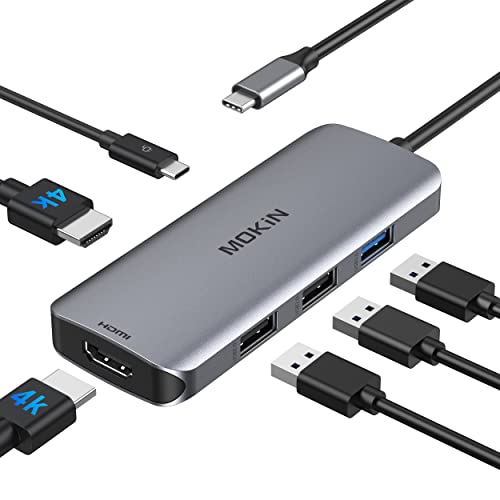 USB C Docking Station with Dual HDMI and USB Ports