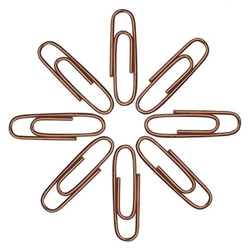 Small 300 Pack Assorted Color Paper Clips, 1.1 Inches