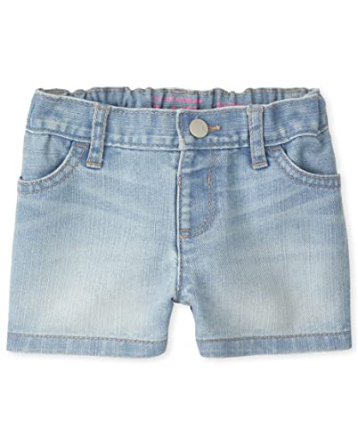 Baby And Toddler Girls Denim Shortie Shorts