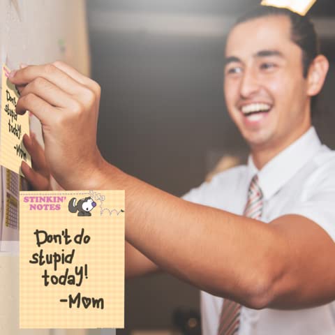 Set of four funny small notepads for office or gift