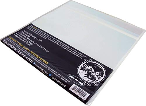 (100) 12 LP Record Outer Sleeves Premium 2 mil Thick Archival Quality, Super Clear #12SB02