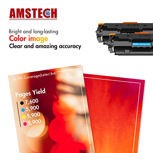 055H 055 MF743Cdw Toner Cartridge High Capacity 4 Pack Compatible Replacement for Canon Cartridge 055 Color ImageCLASS MF743Cdw MF741Cdw MF746Cdw LBP664Cdw Laser Printer Black/Cyan/Magenta/Yellow