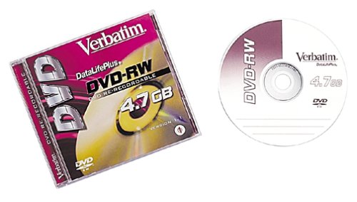 1-Pack DVD-RW 4.7GB Branded with Jewel Case