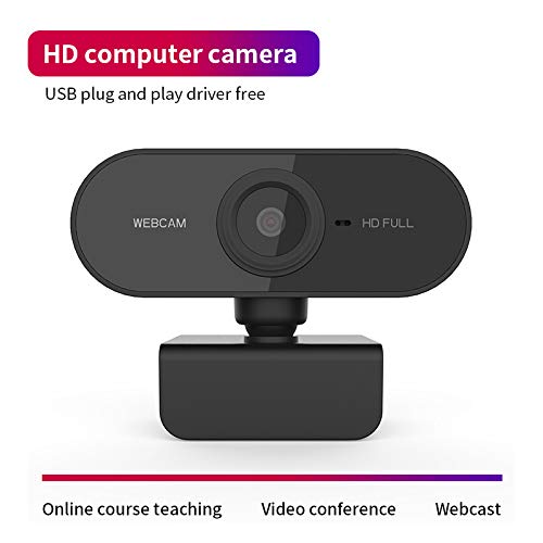 Webcam HD 1080p Web Camera, PC Computer Webcam with Microphone, Laptop Desktop Full HD Camera Video Webcam, Plug and Play, Pro Streaming Webcam for Teams Teaching Conferencing and Video Calling