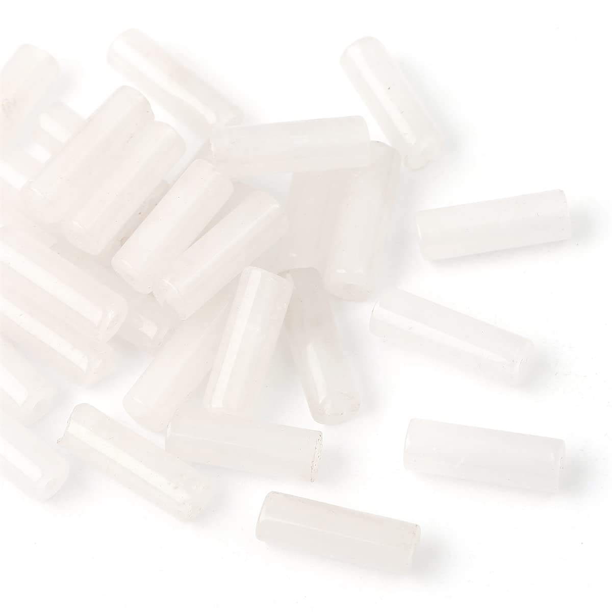 Natural White Quartz Tube Beads for Jewelry Making