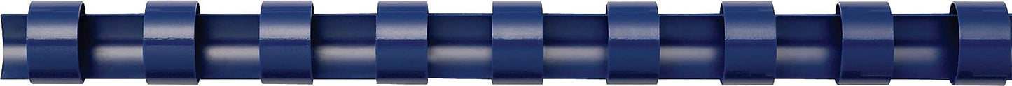 Plastic combs with round back, 3/4 inch, navy, 100 pack