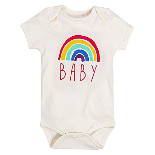Baby Rainbow Onesize Bodysuit  Cotton  Infant Girls Boys Short-Sleeve Outfits  0-3 Months
