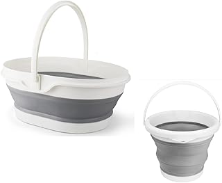 Collapsible Foot Bath and Cleaning Buckets