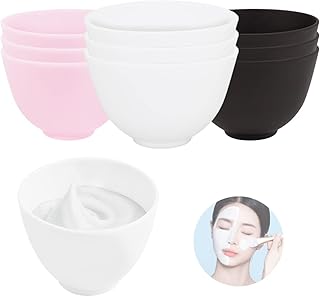 9-Piece Silicone Face Mask Mixing Bowls for Home Use