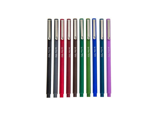 10-Piece 0.3 Point Size Drawing Pen Set