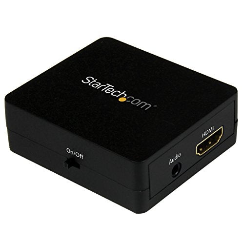 .com HDMI Audio Extractor - HDMI to 3.5mm Audio Converter - 2.1 Stereo Audio - 1080p (HD2A),Black