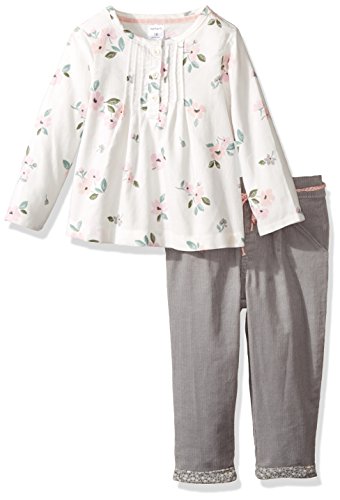 Baby Girls' 2 Pc Sets 127g228, Grey/Pink Floral, NB