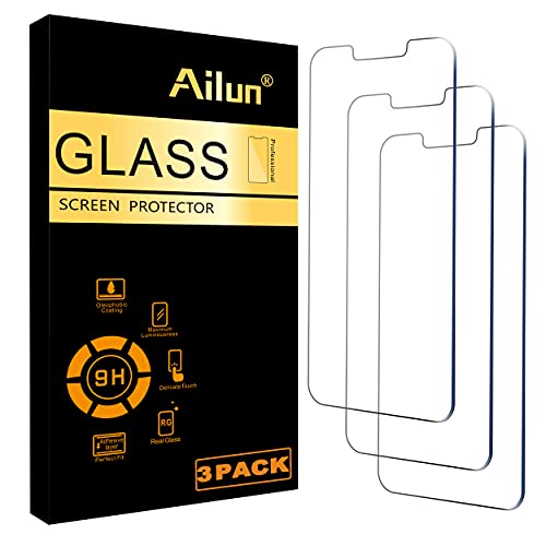 3-Pack Tempered Glass Screen Protectors for iPhone 14/13/13 Pro