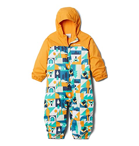 Baby Critter Jitters II Rain Suit, Deep Marine Summer Escape Mango, 0 3