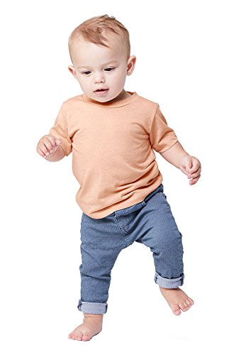 Infant Triblend Short Sleeve T-Shirt 3-6MOS PEACH TRIBLEND