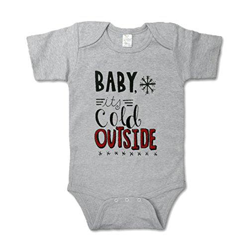 It s Cold Outside  Shirt Bodysuit  0-3 Months, Gray